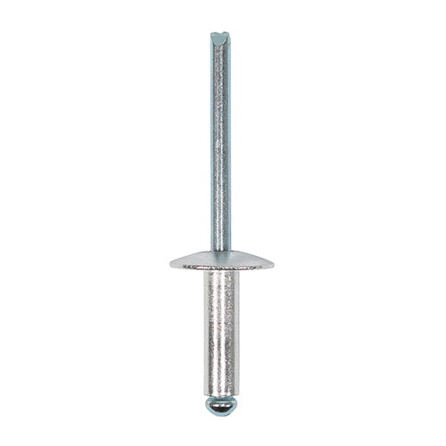 250 x TIMCO Rivets Flange Head Aluminium - 4.8 x 16