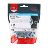 130 x TIMCO Form A Washers DIN125-A Silver - M12