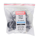 10 x TIMCO Hose Clips A2 Stainless Steel - 11-16mm