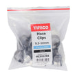 10 x TIMCO Hose Clips A2 Stainless Steel - 9.5-12mm