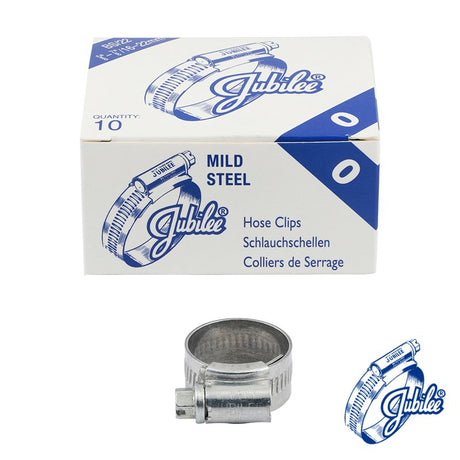 10 x Jubilee Clip Mild Steel 16-22mm