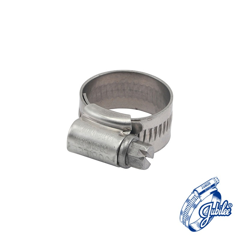 10 x Jubilee Clip Stainless Steel 16-22mm