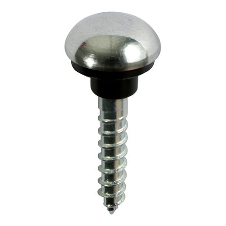 200 x TIMCO Mirror Screws Dome Head Chrome - 8 x 2