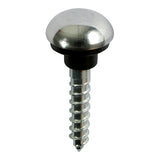 10 x TIMCO Mirror Screws Dome Head Chrome - 8 x 1 1/4