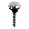 200 x TIMCO Mirror Screws Dome Head Chrome - 8 x 1 1/2