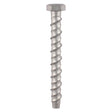 50 x TIMCO Multi-Fix Bolts Hex Head Exterior Silver - 10.0 x 100