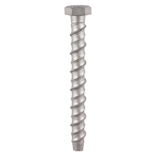 50 x TIMCO Multi-Fix Bolts Hex Head Exterior Silver - 10.0 x 100