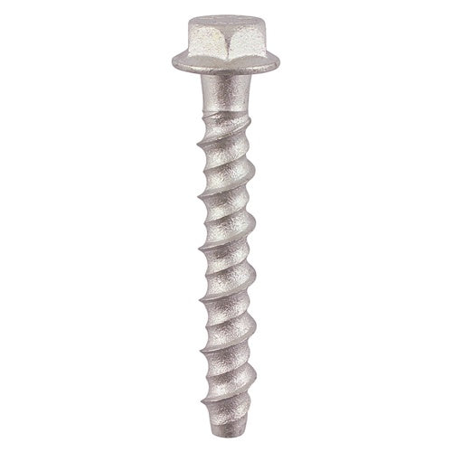 64 x TIMCO Multi-Fix Bolts Hex Flange Head Exterior Silver - 6.0 x 50