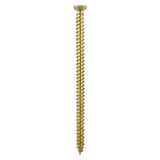 100 x TIMCO Concrete Screws Flat Countersunk Gold - 7.5 x 40