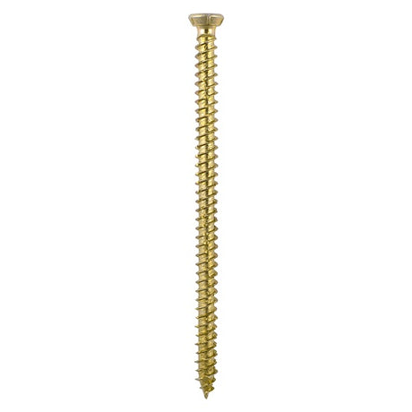 75 x TIMCO Concrete Screws Flat Countersunk Gold - 7.5 x 70