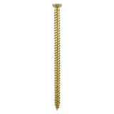 4 x TIMCO Concrete Screws Flat Countersunk Gold - 7.5 x 100