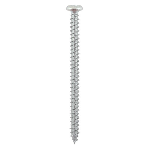 100 x TIMCO Concrete Screws Flat Countersunk Silver - 7.5 x 100