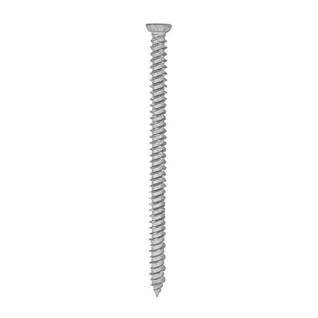 100 x TIMCO Concrete Screws Flat Countersunk Exterior Silver - 7.5 x 80