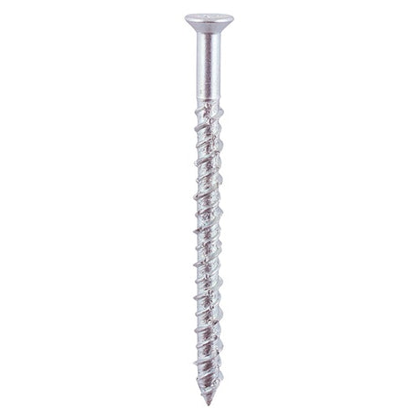 100 x TIMCO Masonry Screws Countersunk Silver - 6.0 x 100