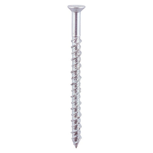 8 x TIMCO Masonry Screws Countersunk Silver - 6.0 x 80