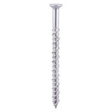 100 x TIMCO Masonry Screws Countersunk Silver - 6.0 x 40