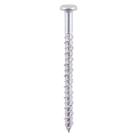 10 x TIMCO Masonry Screws Pan Head Silver - 6.0 x 60