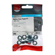 10 x TIMCO Nylon Insert Nuts Type P DIN982 Silver - M8