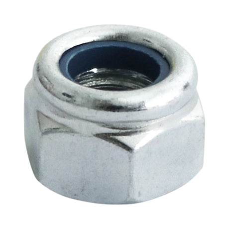 100 x TIMCO Nylon Insert Nuts Type P DIN982 Silver - M12