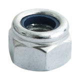 10 x TIMCO Nylon Insert Nuts Type P DIN982 Silver - M8