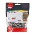 100 x TIMCO Nylon Plugs - 8.0 x 40