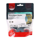 50 x TIMCO Penny / Repair Washers DIN9054 Silver - M12 x 40