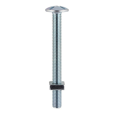 200 x TIMCO Roofing Bolts & Square Nuts Silver - M5 x 30