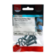 4 x TIMCO Set Screws DIN933 Grade 8.8 & Hex Nut DIN934 Silver - M8 x 25