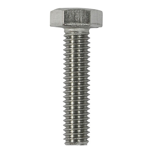 5 x TIMCO Set Screws DIN933 A2 Stainless Steel - M8 x 100