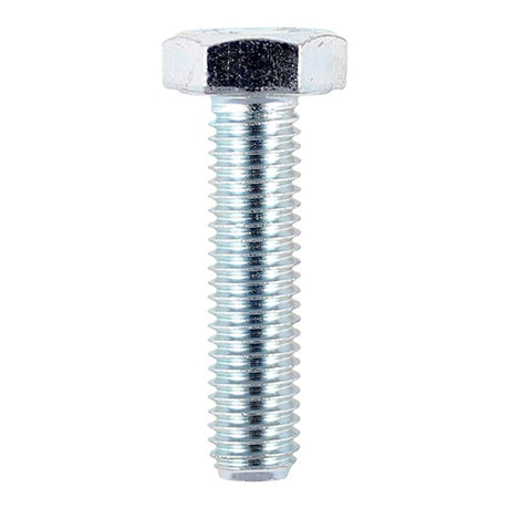 50 x TIMCO Set Screws DIN933 Grade 8.8 Silver - M10 x 100