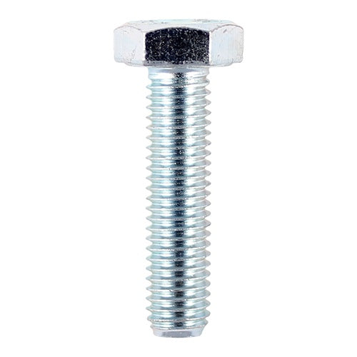 50 x TIMCO Set Screws DIN933 Grade 8.8 Silver - M10 x 100