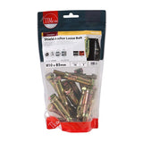 16 x TIMCO Shield Anchors Loose Bolt Gold - M10:25L (M10 x 85)