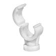 50 x Quick Lock Single Pipe Clips White  - 28mm