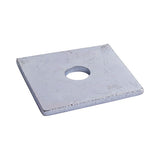 Pair of - TIMCO Square Plate Washers Silver - M12 x 50 x 50 x 3