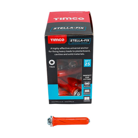 25 x TIMCO Stella-Fix Universal Cavity & Wall Anchors - M5 x 55