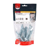 12 x TIMCO Throughbolts Silver - M12 x 100