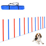 PawHut Pet Agility Training Equipment Dog Play Run Obedience Training Set Adjustable (Poles)