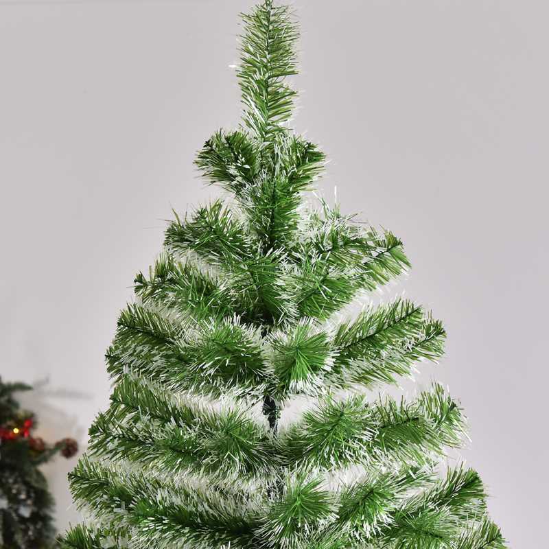 HOMCOM 7FT Indoor Christmas Tree Artificial Decoration Xmas Gift with Metal Stand Branch Tips