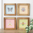 Set of 4 Floral Bug Framed Wall Art Prints