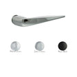 Forme Foglia Lever Door Handle on Concealed Round Rose - Satin Chrome - Set