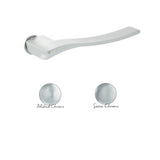 Forme Olimpia Lever Door Handle on Concealed Round Rose - Satin Chrome - Set