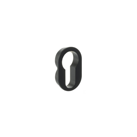 Forme Concealed Rose Euro Escutcheons Round - Matt Black - Pair