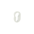 Forme Concealed Rose Euro Escutcheons Round - White - Pair