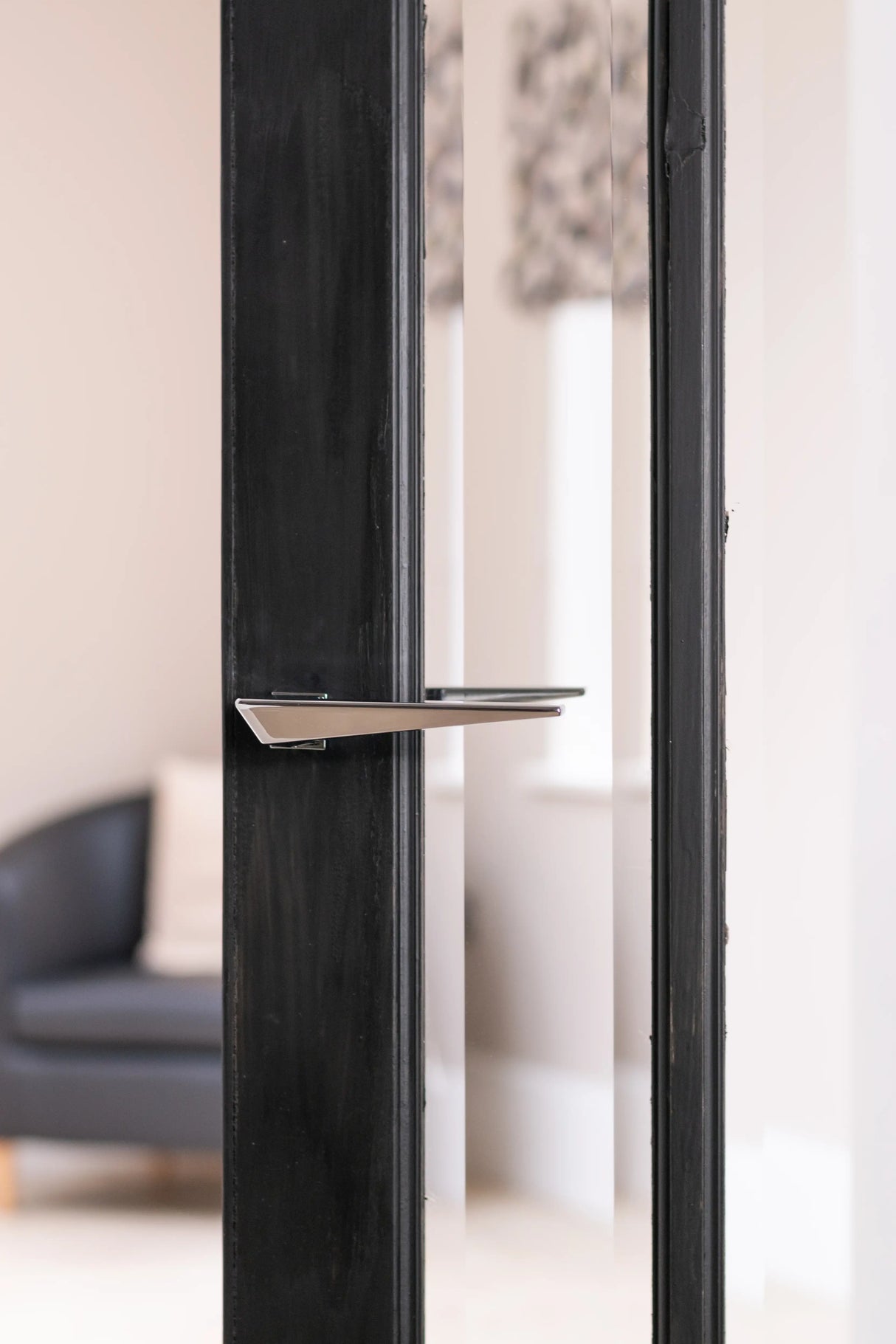Forme Naxos Lever Door Handle on Concealed Square Rose - Matt Black - Set