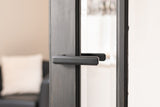 Forme Alila Lever Door Handle on Concealed Square Rose - Matt Black - Pair