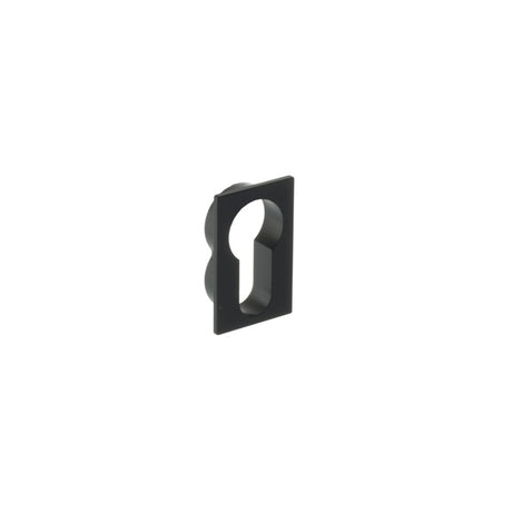 Forme Concealed Rose Euro Escutcheons Square - Matt Black - Pair