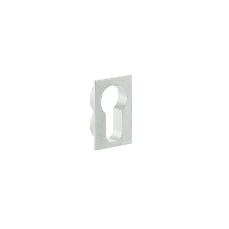 Forme Concealed Rose Euro Escutcheons Square - Satin Chrome - Pair