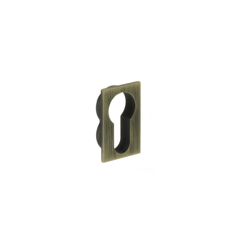 Forme Concealed Rose Euro Escutcheons Square - Yester Bronze - Pair