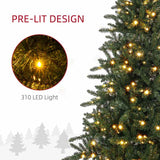 HOMCOM 6ft White Light Artificial Christmas Tree