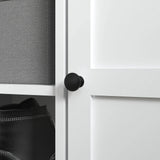 HOMCOM Multi-Compartment Shoe Storage Bench, with Top Cushion - White/Grey